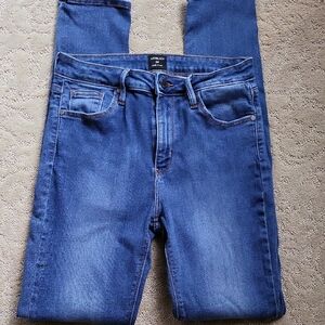 Just Black High-Rise Skinny Jeans in Medium Blue